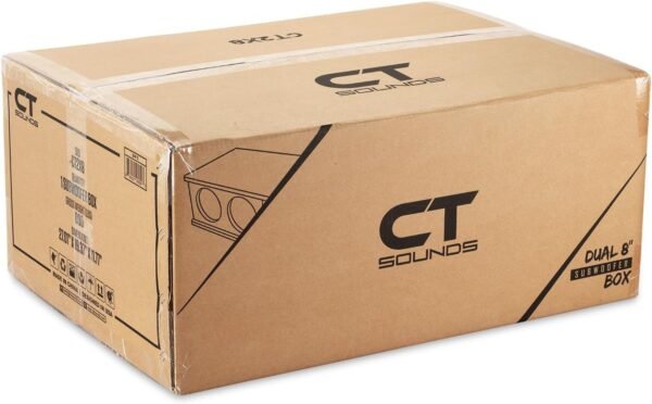 CT Sounds CT2X8 Dual 8” Kerf Port Universal-Fit Car Subwoofer Box