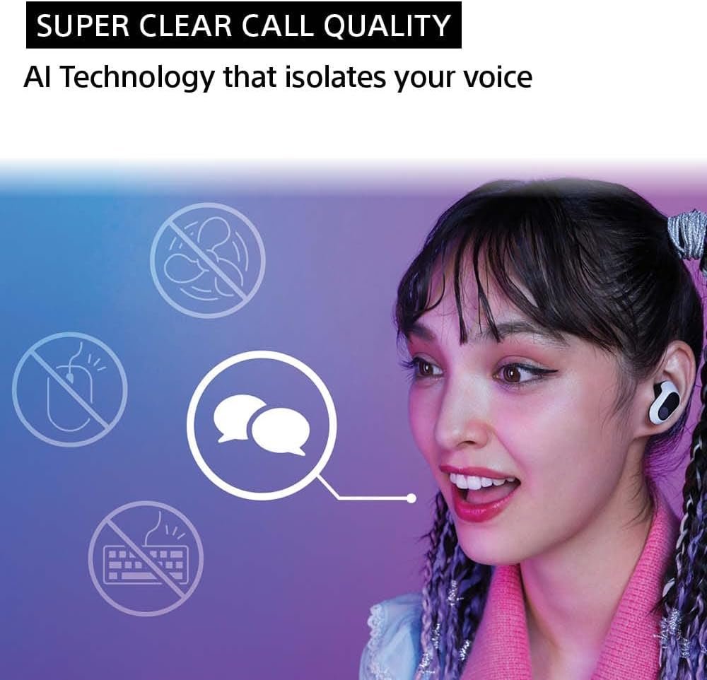 Sony INZONE Buds Truly Wireless Noise Canceling Gaming Earbuds, 24 Hour Battery with Charging case, for PC, PS5, 360 Spatial Sound, 30ms Low Latency, USB-C Dongle and LE Audio (LC3), WF-G700N White