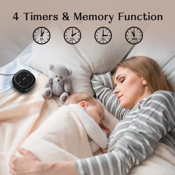 White Noise Sound Machine with 30 Soothing Sounds 36 Adjustable Volume Brown Noise Sound Machines for Sleep Office Privacy Bedroom 4 Timers Memory Function Sleep Sound Machine Baby Adult Elderly Care