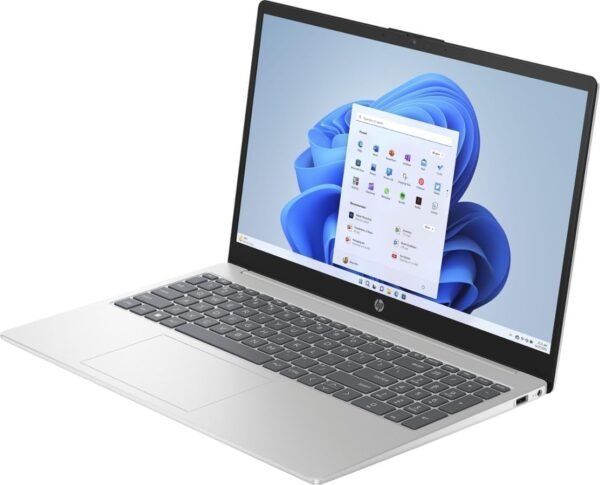 HP 15.6" inch Touch-Screen Laptop, AMD Ryzen 5 7520U, 8GB DDR5 Memory, 512GB SDD, Windows 11 Home in S Mode, AMD Radeon Graphics, Natural Silver, 15-fc0025dx