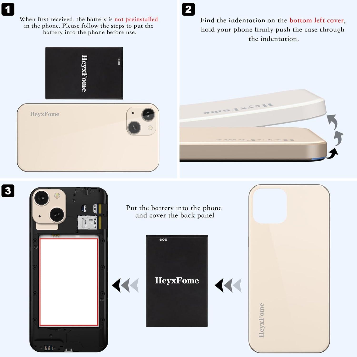 X3 2025 New Cheap 4G LTE GSM Unlocked Android Phones 6.0” Cell Phone 3000mAh Android Phone 8MP Smartphone 16GB Dual SIM for T-Mobile Only USA Market Face Unlocked (Gold)