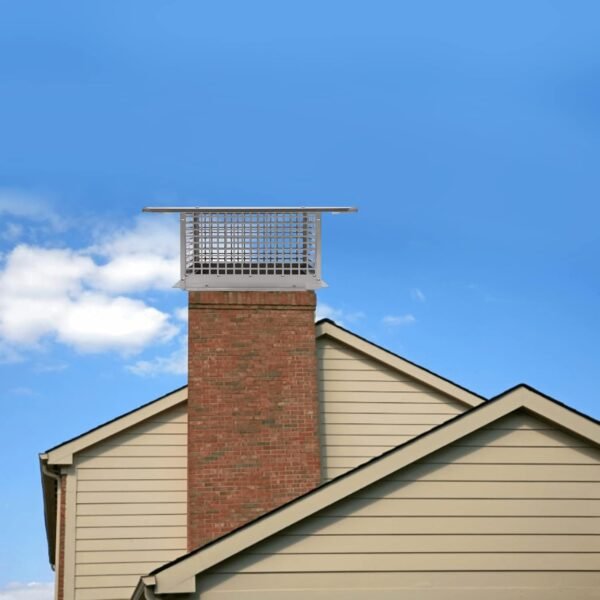 Chimney Cap,17" x 29" Stainless Steel Chimney Cover,Adjustable Metal Spark Arrestor with Bolts Screws,Suitable for Chimneys Smaller Than 16.93 * 28.9 in