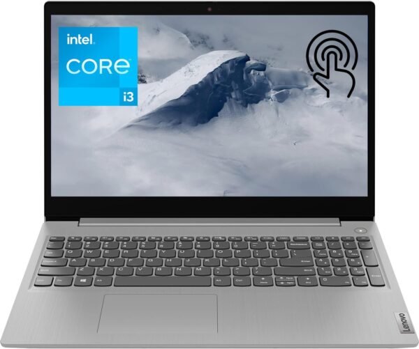 LENOVO IdeaPad 3i Laptop, 15.6" HD Touchscreen Display, Intel Core i3-1115G4 Processor, 12GB DDR4 RAM, 256GB PCIe SSD, Bluetooth, Webcam, Wi-Fi 6, HDMI, Windows 11 Home, Grey