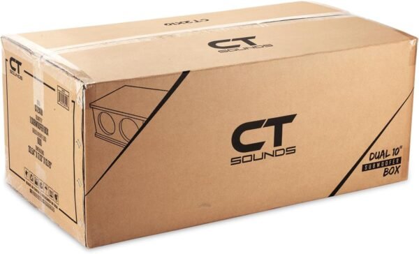 CT Sounds CT2X10 Dual 10” Kerf Port Universal-Fit Car Subwoofer Box
