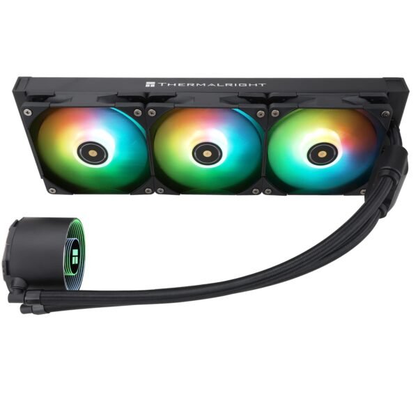 Thermalright Frozen Notte 360 Black ARGB V2 Water Cooling CPU Cooler, 360 Specification CPU Liquid Cooler,3 PWM Fans, S-FDB Bearings, Suitable for AMD:AM4/AM5, Intel LGA 1851/1700/115X/1200/2011