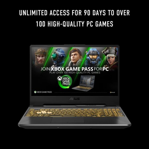 ASUS TUF Gaming A15 Gaming Laptop, 15.6” FHD 144Hz Display, NVIDIA® GeForce RTX™ 2050, AMD Ryzen™ 5 7535HS, 8GB DDR5, 512GB PCIe® Gen4 NVMe™ SSD, Wi-Fi 6, Windows 11, FA506NF-ES51
