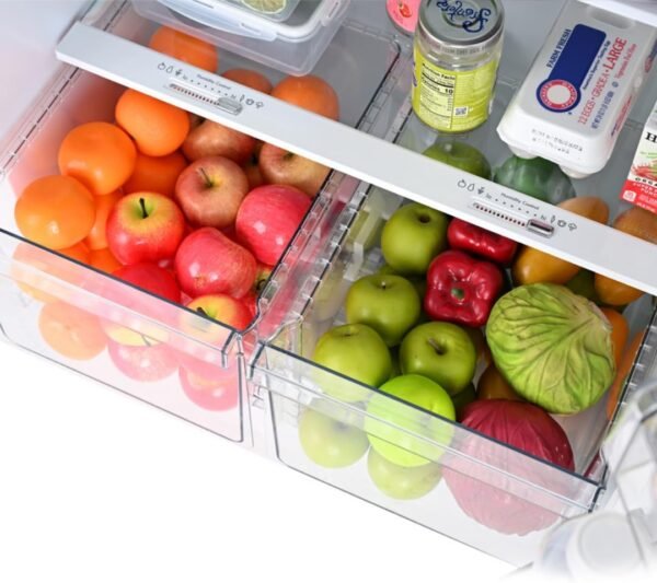 Kenmore 30 in. 18.2 cu. ft. Capacity Refrigerator/Freezer with Adjustable Glass Shelving, Humidity Control Crispers, Gallon Door Bins, ENERGY STAR Certified, Fingerprint Resistant Stainless Steel