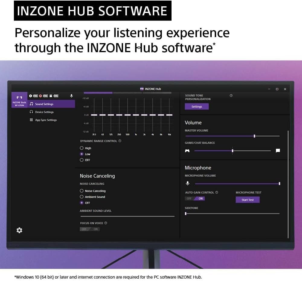 Sony INZONE Buds Truly Wireless Noise Canceling Gaming Earbuds, 24 Hour Battery with Charging case, for PC, PS5, 360 Spatial Sound, 30ms Low Latency, USB-C Dongle and LE Audio (LC3), WF-G700N White