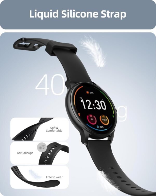 Parsonver Smart Watch for Men Women(Answer/Make Calls), HD Screen Fitness Tracker IP68 Waterproof 100+ Sport Modes, Heart Rate Sleep Monitor, Pedometer, Smartwatch for Android Phones/iPhone Compatible