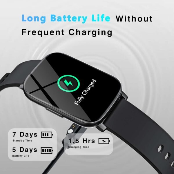 Smart Watches for Men, 1.65" Fitness Watch with 24/7 Heart Rate/Blood Pressure/Sleep Tracker, Activity & Fitness Tracker with Calories/Step Counter, Waterproof Smart Watch for Android iPhone