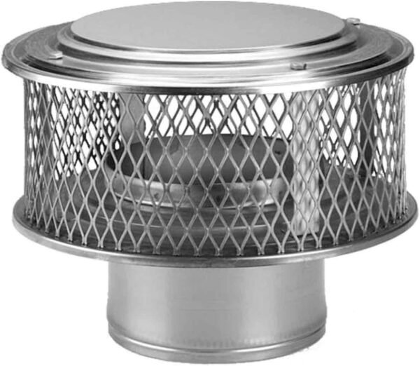 9" Round HomeSaver Pro 304-SS Stainless Guardian Cap - 13886