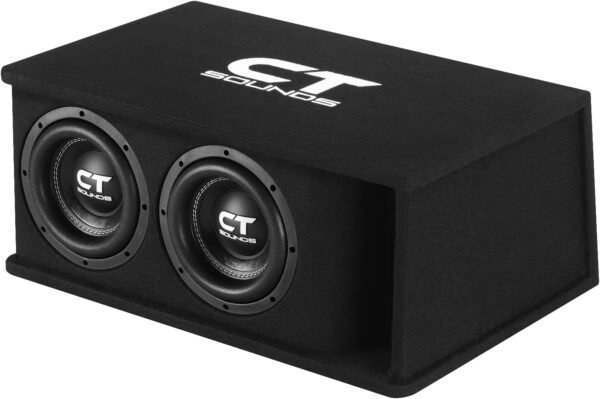 CT Sounds Dual 8” 1600W Loaded Tropo Series Ported Car Subwoofer Box - TROPO-2X8D4
