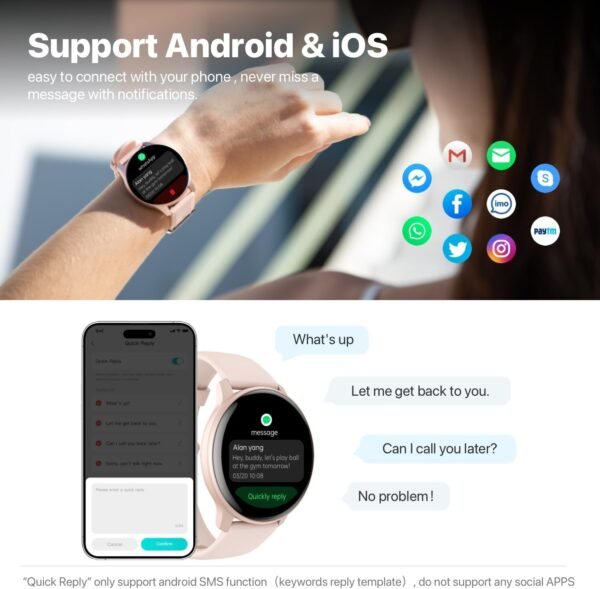 Smart Watch,(Answer/Make Call)HD Smartwatches for Women Men,NEW Fitness Tracker with 100+ Sport Modes,IP68 Waterproof,with Heart Rate/Sleep Monitor,Spo2,Pedometer Activity Tracker for Android iOS