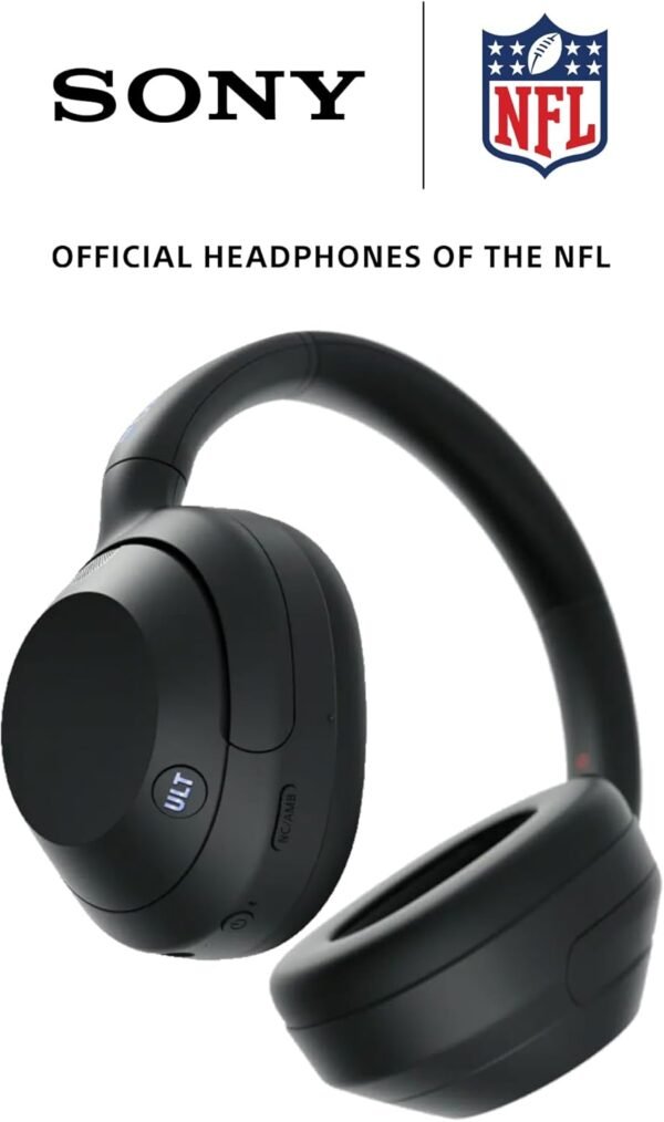 Sony ULT WEAR Over-Ear Noise Cancelling Bluetooth Headphones with Alexa Built-in, Comfortable Design, 30-Hour Battery, Massive Bass, Black