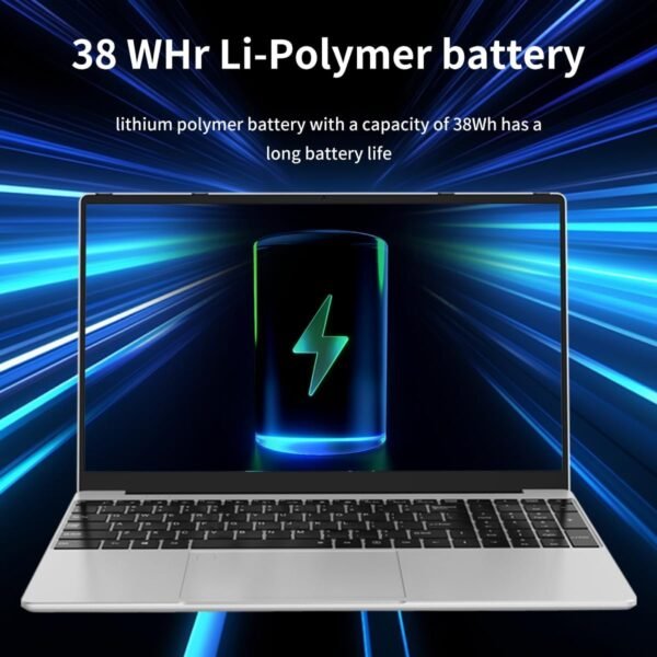 Laptop Computer, Gaming Laptop,16GB DDR4 RAM 512GB SSD, 1.7-3.4GHz Intel N95 Processor, 15.6" FHD 1920 * 1080, 180 Angle Opening, Fingerprint Unlock, Backlit Keyboard, Windows 11 Pro
