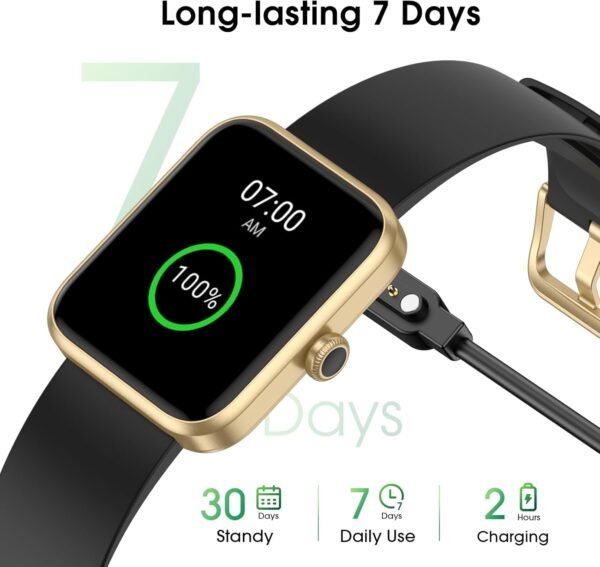 40mm Small Smart Watch for Women, 50 Meters Waterproof Sport Step Counter, Fitness Tracker Watch with Heart Rate Blood Oxygen Monitor, Alexa-Built in Smartwatch Pedometer Digital Watch