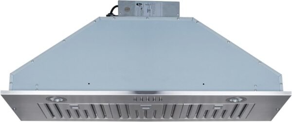 Vanity Art 600CFM Range Hood 28-inch, Ducted Range Hood Insert Stainless Steel, Kitchen Vent Hood, Kitchen Chimney Vent With 2 Blowers 3 Speed Button Control, LED Lights ETL Certified