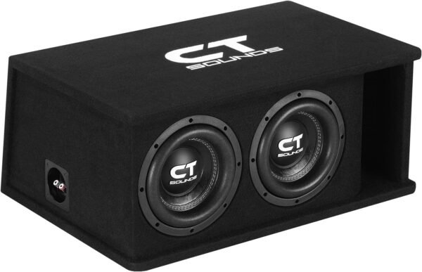 CT Sounds Dual 8” 1600W Loaded Tropo Series Ported Car Subwoofer Box - TROPO-2X8D4