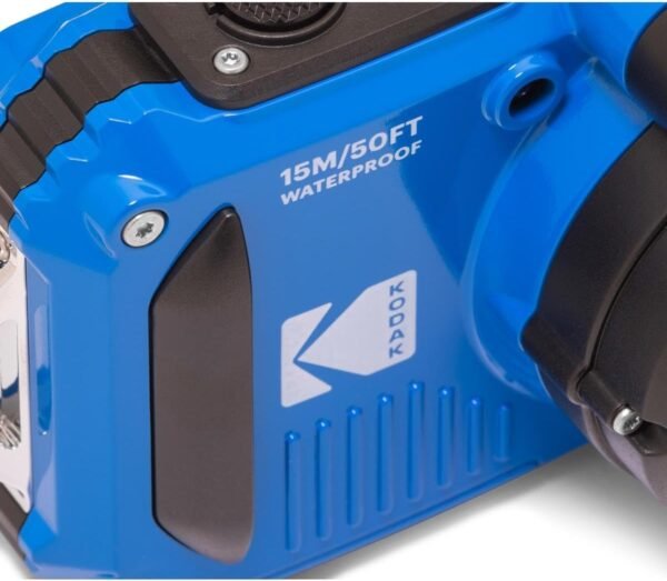 KODAK PIXPRO WPZ2 Rugged Waterproof Shockproof Dustproof WiFi Digital Camera 16MP 4X Optical Zoom 1080P Full HD Video Vlogging Camera 2.7" LCD (Blue)