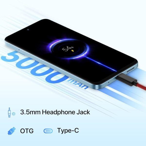 UMIDIGI Note 100A Cell Phone, 6.8" HD+ 120Hz Display Phones, Android 14 Unlocked Smartphone, 8(4+4)+256GB/1TB TF, 5000mAh Battery Andriod Phone, AI Face & Fingerprint Unlock, 4G Dual SIM, GPS,OTG