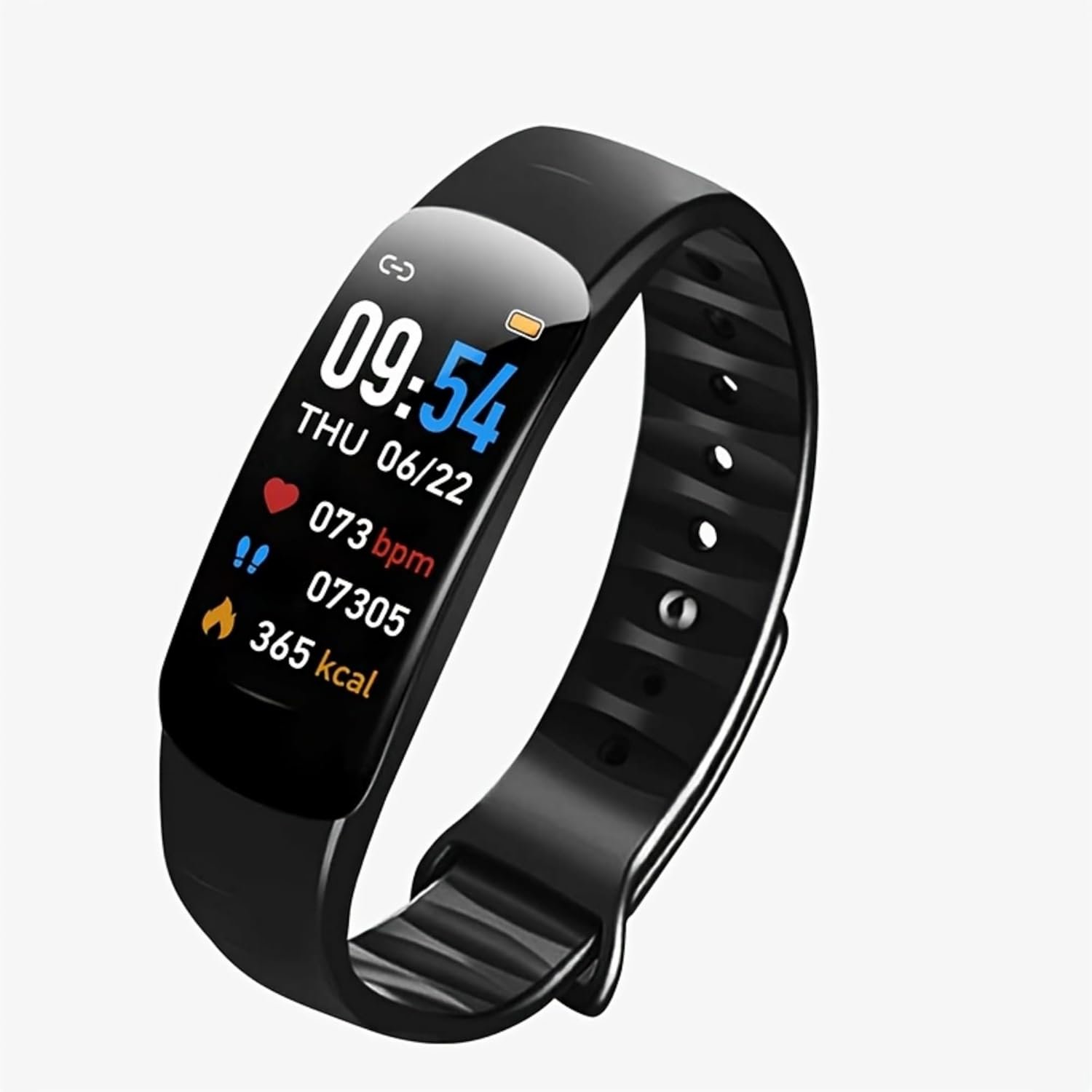 Smart Bracelet for Men Women IP68 Waterproof, 110+ Sport Modes, Fitness Activity Tracker, Heart Rate Sleep Monitor, Pedometer, Smart Watches for Android iOS, 2024 (Black)