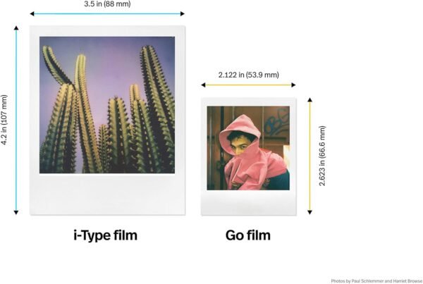 Polaroid Now 3rd Generation I-Type Instant Camera + Film Bundle - Now Black Camera + 16 Color Photos (6560)