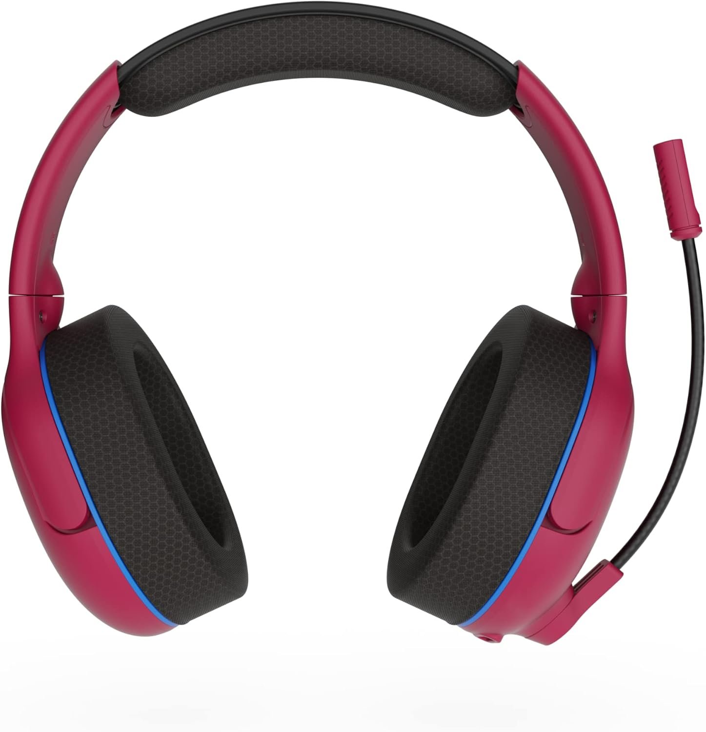 PDP AIRLITE Pro Wireless Stereo Gaming Headset, Officially Licensed by Sony PlayStation 5, PS5/PS4/PS3/PC, Lightweight Durable 40 Foot Connection, Noise-canceling Flip-to-Mute Mic, Cosmic Red