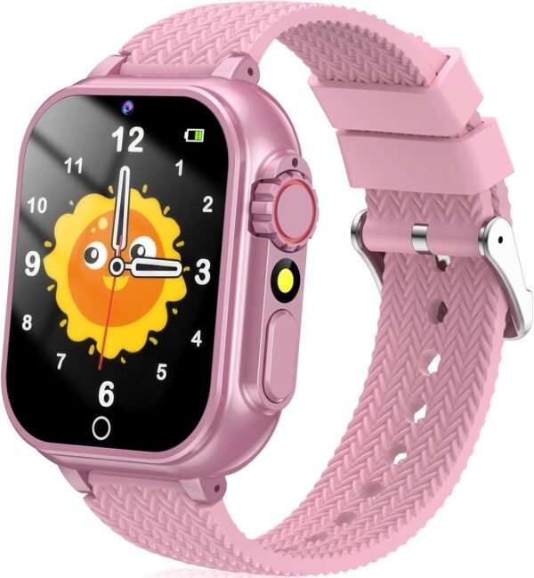 Kids Smart Watch Gift for Girls Age 5-12, 32 Games HD Touch Screen Watches with Video Camera Music Player Pedometer Flashlight 12/24 hr Educational Toys Birthday Gift for Boys Girls Ages 7 8 9 10