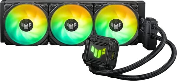 ASUS TUF Gaming LC II 360 ARGB All-in-One Liquid CPU Cooler with Aura Sync, 3X TUF Gaming 120mm ARGB Radiator Fans, Reinforced Tubing, and 6-Year Warranty;Widely Compatible with Latest Intel&AMD CPUs