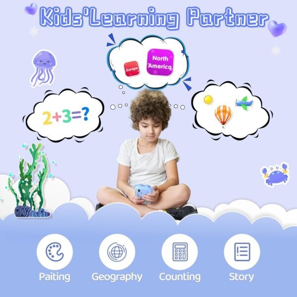 Kids Smart Phone for Boys Toys Age 3-10, Touchscreen HD Dual Camera Learning Cell Phone for Kids with Music Player, Games, 16GB SD Card, Christmas Birthday Gifts, Pretend Play Smartphone for Kid