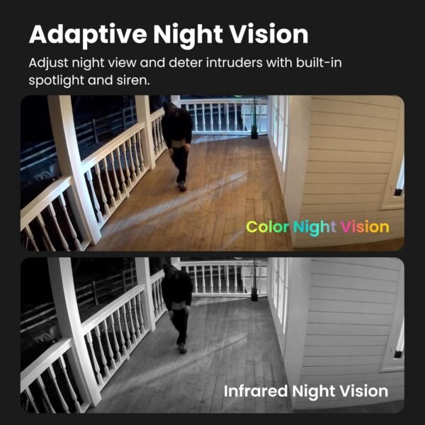 Battery Security Camera 2K, Wireless Outdoor/Indoor, Easy Magnetic Mount, Color Night Vision, 2-Way Audio, Spotlight, Weather-Resistant, AI Detection, Cloud & SD Card Storage