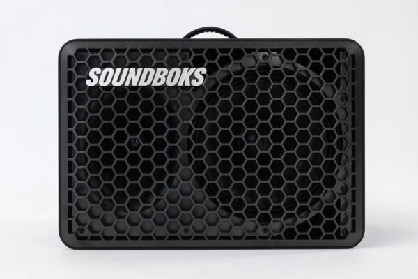 SOUNDBOKS Go - Portable Bluetooth Speaker - USB-C Charging Battery - Compact Performance Speaker for On The Go - Splash and Shockproof - 40 Hours Battery Life - 121 dB (Black)