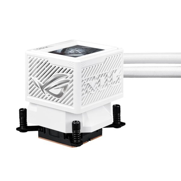 ASUS ROG RYUYJIN III 360 ARGB Extreme White Edition All-in-one AIO CPU Liquid Cooler, AMD Ryzen9000 & Intel Core Ultra Ready, Asetek Gen8 V2 Pump, high Airflow & Static Pressure Magnetic Fans