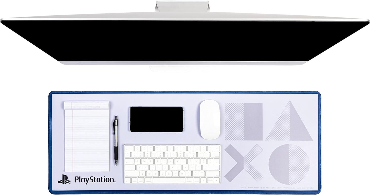 Paladone PlayStation 5 Icons Large Gaming Mouse Pad for Desk Keyboard Mousepad Non-Slip