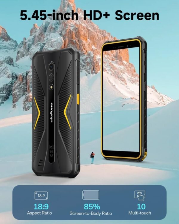 Ulefone Rugged Smartphone Armor X12 Android 13 Go, 6GB+32GB up to 256GB Extension, 5.45" Screen, 13MP Camera, 4860mAh, 3-Card Slots Cell Phone, NFC, OTG, Green Unlocked Android Phones