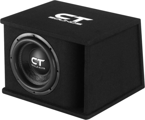 CT Sounds Single 10” 1300W Loaded Tropo Series Ported Car Subwoofer Box - TROPO-1X10D2