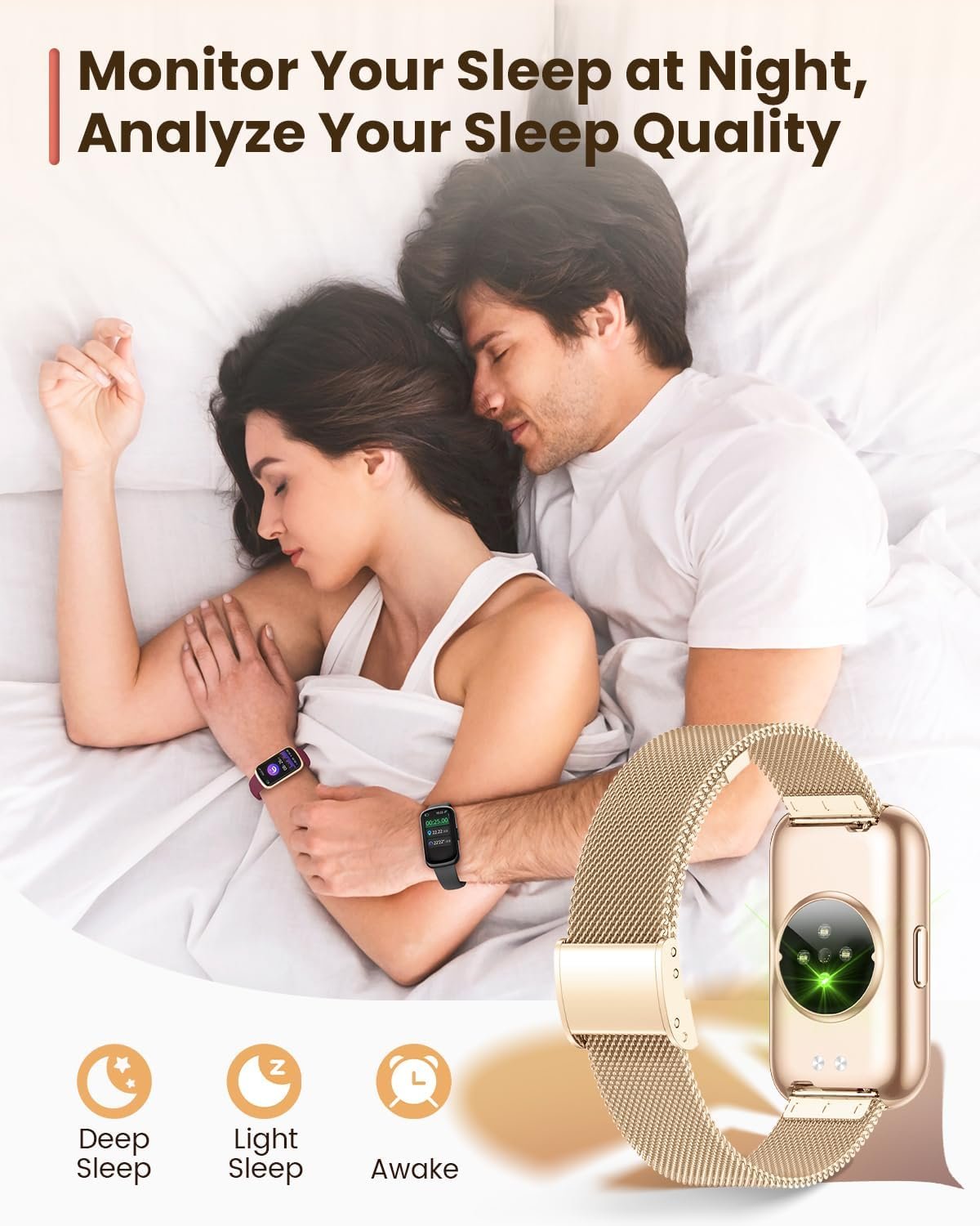 Fitness Tracker- Smart Watches for Women Men with 24/7 Heart Rate Monitor Blood Oxygen Sleep Tracker, Waterproof Fitness Watch, Activity Smartwatch for Android iPhone, Calorie Distance Pedometer, Gift