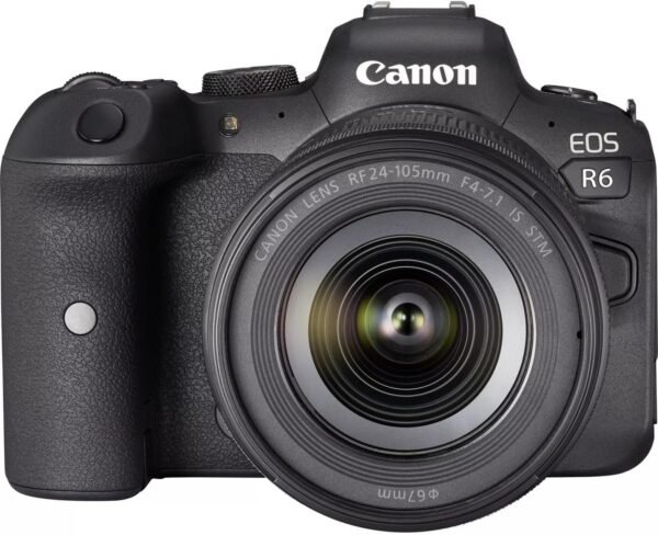 Canon EOS R6 Mark II Mirrorless Camera RF24-105mm F4 L USM Lens Kit, Hybrid Full-Frame Camera, 24.2 Megapixel CMOS Sensor. Photo and Video Camera Capabilities, RF Mount, Black