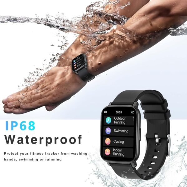 Smart Watches for Men, 1.65" Fitness Watch with 24/7 Heart Rate/Blood Pressure/Sleep Tracker, Activity & Fitness Tracker with Calories/Step Counter, Waterproof Smart Watch for Android iPhone