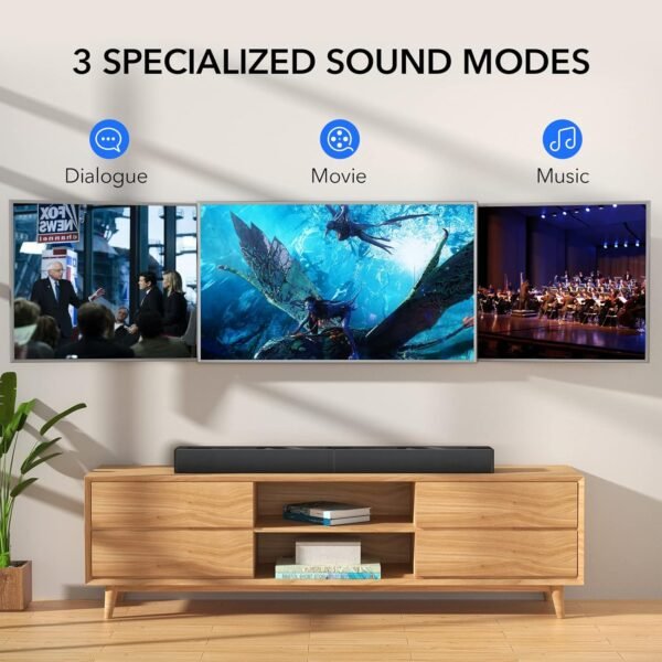 Sound Bar for TV, Surround Sound System, TV Speaker Soundbar with Bluetooth/HDMI ARC/Optical/AUX/USB, 31 Inch