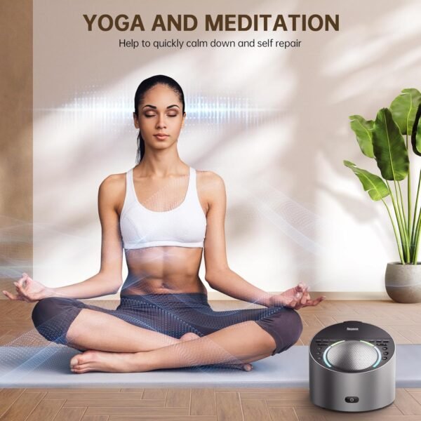 Schumann Wave Box is a Component Combined with ANWOON Sleep Sound Machine to Use, has a Generator Gives electromagnetic Wave of Theta, Calming People Down and Relieving Their Anxiety.