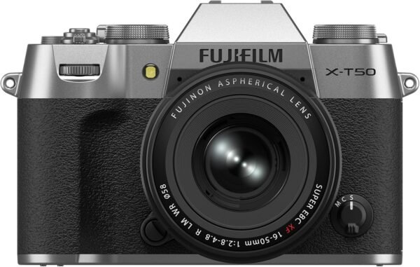 Fujifilm X-T50 Mirrorless Digital Camera XF16-50mmF2.8-4.8 R LM WR Lens Kit - Silver