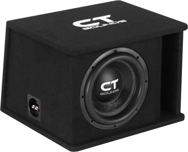 CT Sounds Single 10” 1300W Loaded Tropo Series Ported Car Subwoofer Box - TROPO-1X10D2