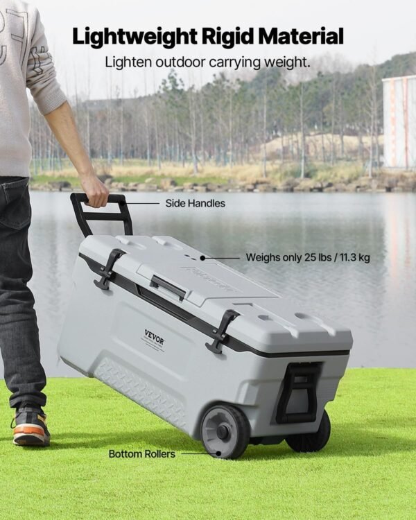 VEVOR Insulated Portable Rotomolded Hard Cooler