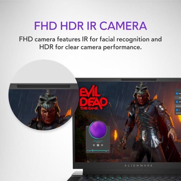 Alienware X16 R2 Gaming Laptop - 16-inch QHD+ 240Hz 3ms Display, Intel Core Ultra 9-185H, 32GB LPDDR5X RAM, 1TB SSD, NVIDIA GeForce RTX 4080 12GB GDDR6, Windows 11 Home, Onsite Service - Lunar Silver