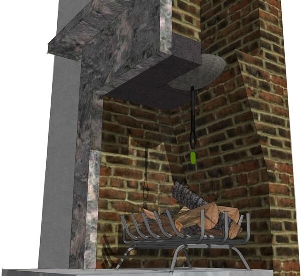 for 16"X16" Square Chimney Flue - Chimney Sheep Fireplace Draft Stopper Replacement Damper Fireplace Plug - Better Than Inflatable Pillow or Balloon - Save Energy Block Odor & Debris