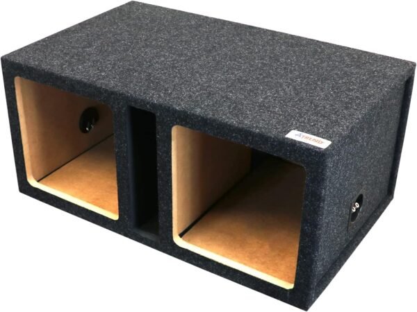 Atrend 12" Kicker Square/Dual Vented/Solo-Baric L5 & L7Subwoofer / Speaker Enclosure - Premium Subwoofer Box Improves Audio Quality, Sound & Bass - Made in USA