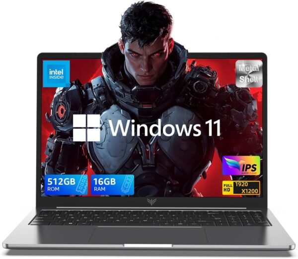 ACEMAGIC 16.0-inch Gaming Laptop, 16GB DDR4 512GB SSD Laptop, Windows 11 Laptop with Intel 12th N97 Processor(Up to 3.6GHz), 1920P FHD Display, Metal Shell, WiFi 6, USB3.2, Type_C, Long Battery Life