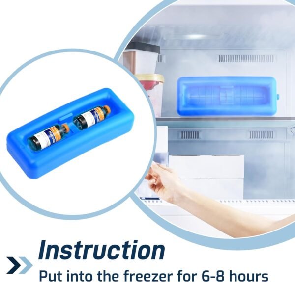 Cruxer Insulin Vial Cooler Travel Case,Diabetes Carrying Insulated Bag for Supplies Keep Medicine Cool,Diabetic Small Bottle Protector Kit for Storage,Portable Mini Pack with Protective Ice Brick