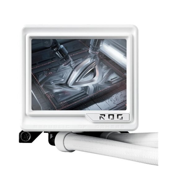 ASUS ROG RYUYJIN III 360 ARGB Extreme White Edition All-in-one AIO CPU Liquid Cooler, AMD Ryzen9000 & Intel Core Ultra Ready, Asetek Gen8 V2 Pump, high Airflow & Static Pressure Magnetic Fans